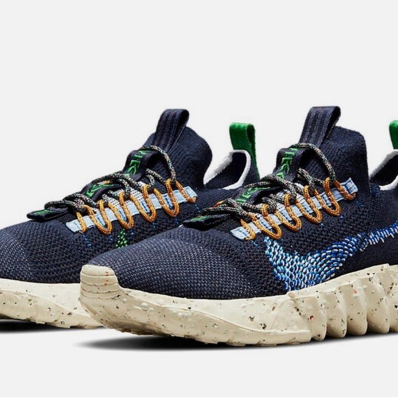 Nike Men's Space Hippie 01 Obsidian Navy Blue Shoes Sneakers - 12 - Picture 2 of 9